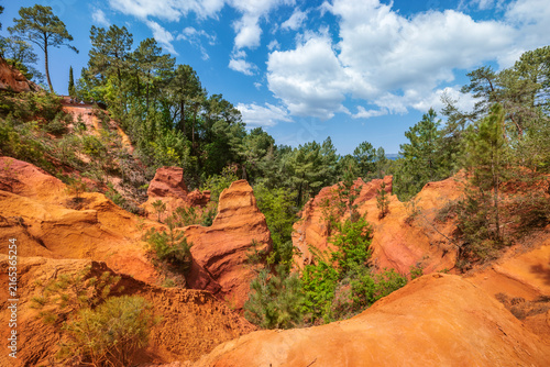 Sentier des Ocres à Roussillon, Provence