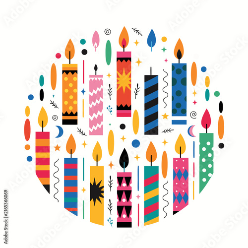  candle circle pattern