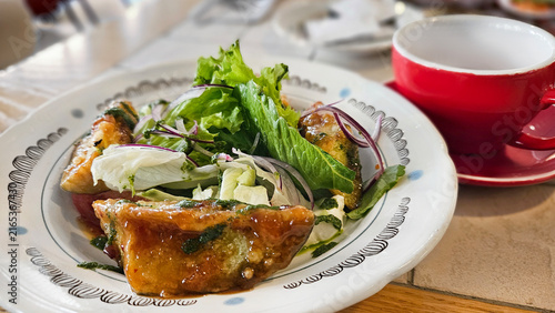 Eggplant vegetarian salad