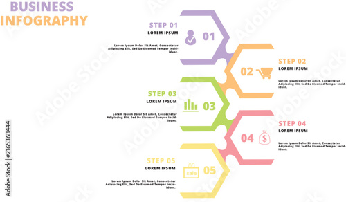 Vector infographic label design
