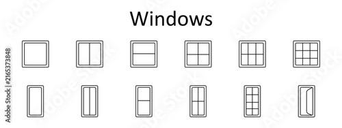 Картината върху платно Windows set icon