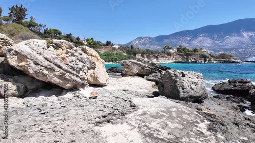 Amazing view of Pessada Beach, Cephalonia, Ionian Islands, Greece