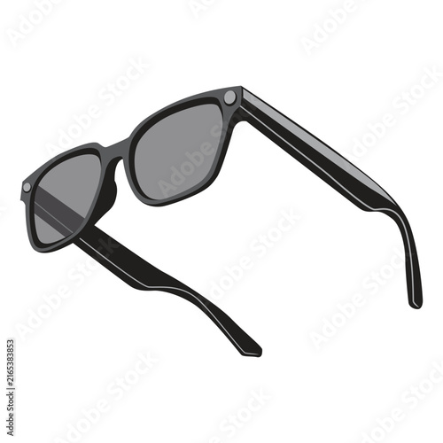 AR glasses technology vector design
