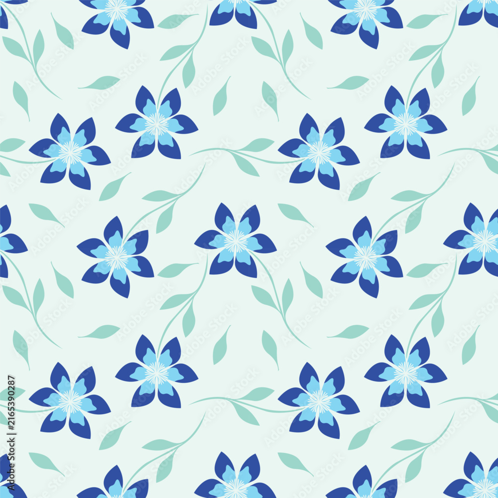 Fototapeta premium beautiful flower pattern design for screen print and digital print