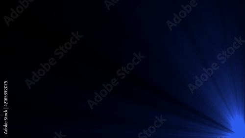 Konstfotografi Blue radiating light on dark background abstract for technology and science concepts