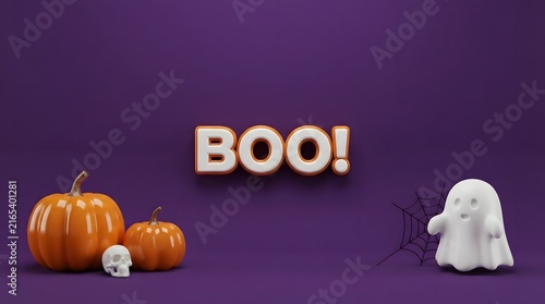 Celebrate the spooky season with playful ghosts pumpkins and a chilling 'boo ' for a festive halloween vibe