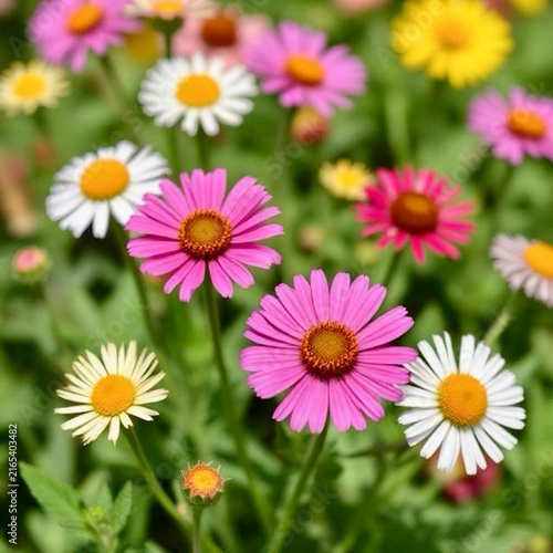 African daisies in a garden