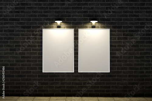 Realistic A3 Poster Frame Blank