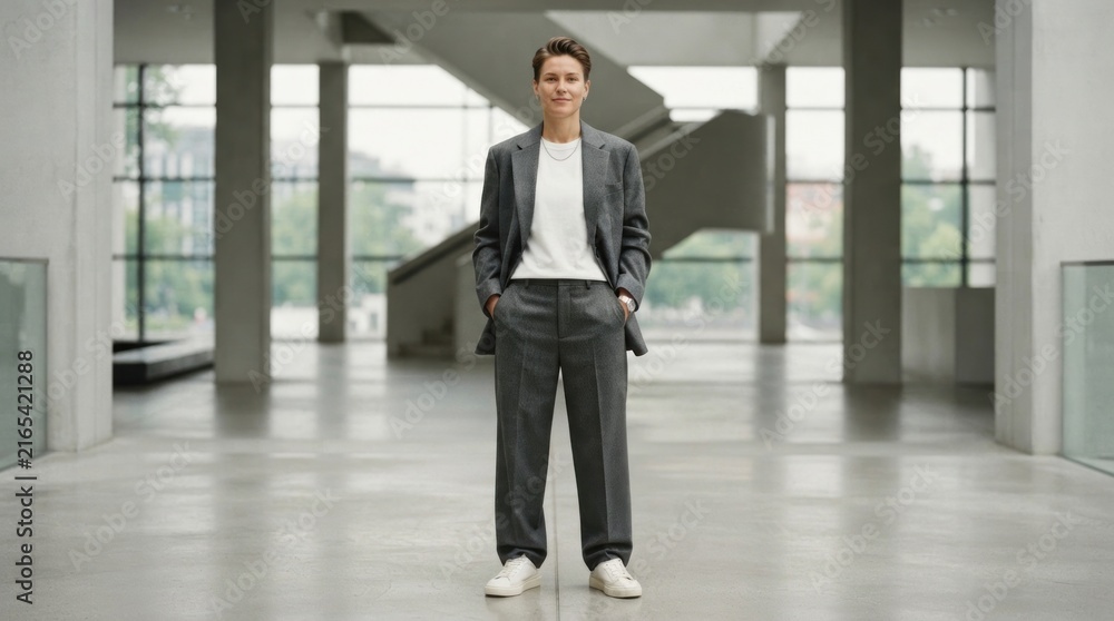 Fototapeta premium young business woman in office