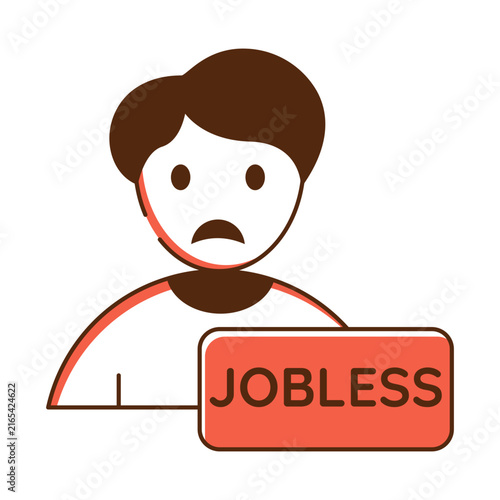 Obraz na płótnie Premium download icon of jobless