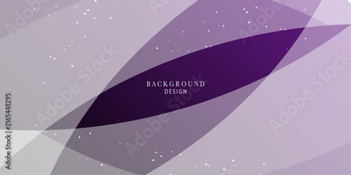 Abstract Purple Geometric Background with Flowing Curved Shapes and Soft Particle Texture
