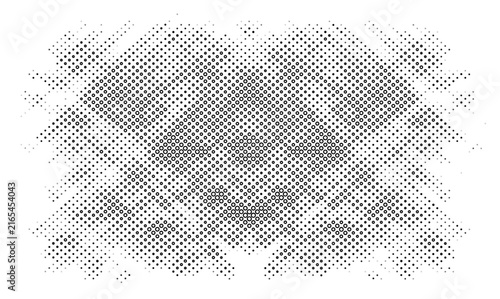 Black and white halftone dot pattern background