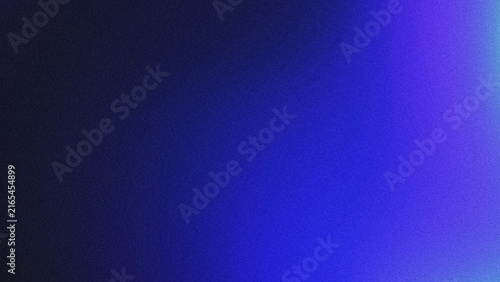 Bild auf Leinwand Abstract grainy gradient background with smooth transition from dark blue and black to bright blue, purple, and light green tones