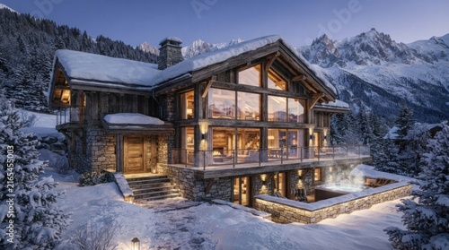 house in the mountains