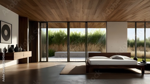 Studio photograph of an empty room designed to insert the furniture you want to use as a mock up., studio photograph empty concept