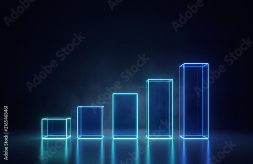 Futuristic Transparent Digital City Model with Glowing Data Architecture for Smart Infrastructure Concept