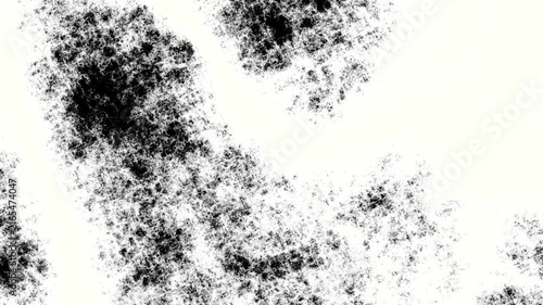 Animated flickering black ink noise grunge texture loop motion graphics video overlay