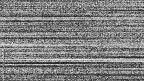 Vintage TV screen bad signal no signal horizontal lines glitch overlay for video editing