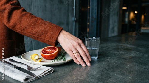 Luxury place setting suggests unequal access to comfort