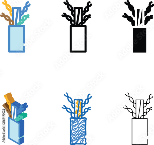 variations twisted pair cable color icon vector. twisted pair cable sign. isolated symbol illustration