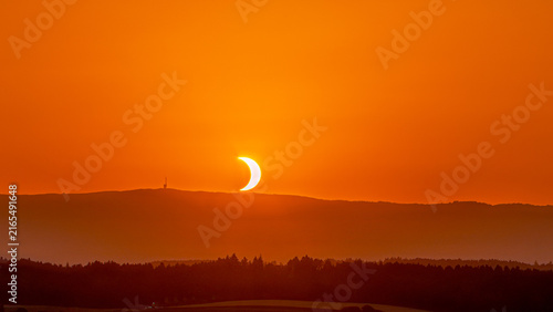 Sonnenfinsternis über dem Chasseral