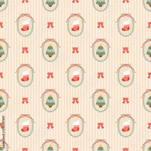 cute christmas seamless pattern background