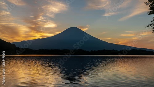 田貫湖から夏のダイヤモンド富士Timelapse