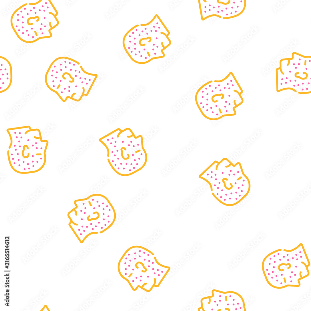 Fototapeta premium allergic rash vector seamless pattern allergic rash sign illustration