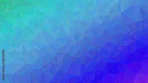 Foto Abstract low poly background with a diagonal gradient from bright turquoise to deep blue suitable for modern abstract art creations