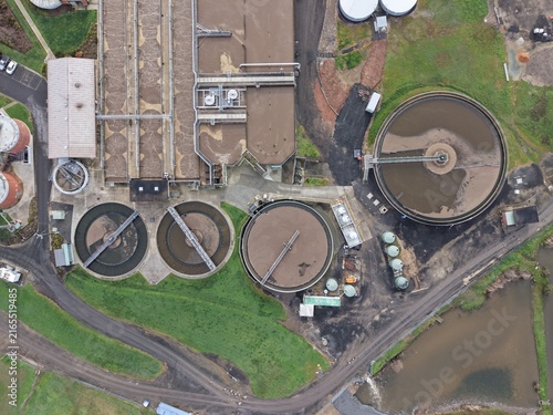 Konstfotografi Wastewater treatment plant processing industrial water ballarat
