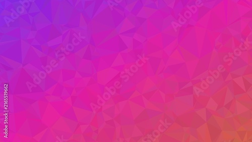 Quadro su tela Vibrant purple and pink low poly geometric background featuring a smooth diagonal color gradient perfect for digital wallpapers and modern graphic designs