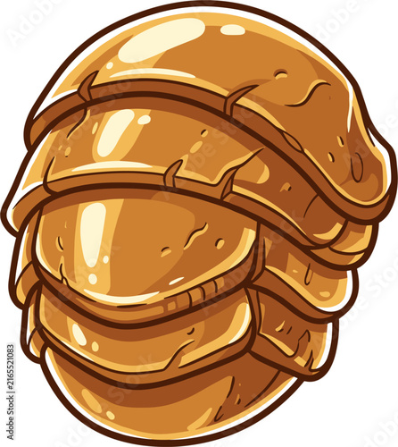 A single, stylized golden beetle or insect rendered in a pixel art style. It has a shiny, segmented body and shell, isolated on a white background.