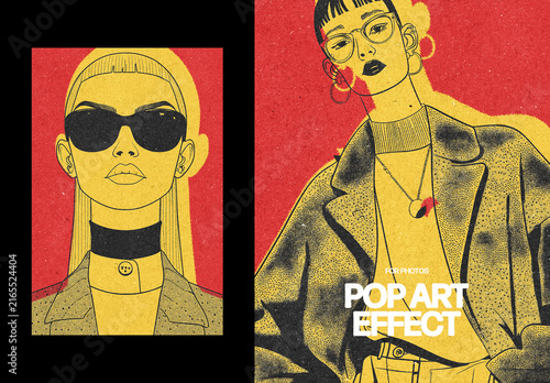 Pop Art Poster Effect For Poster And Print Design
