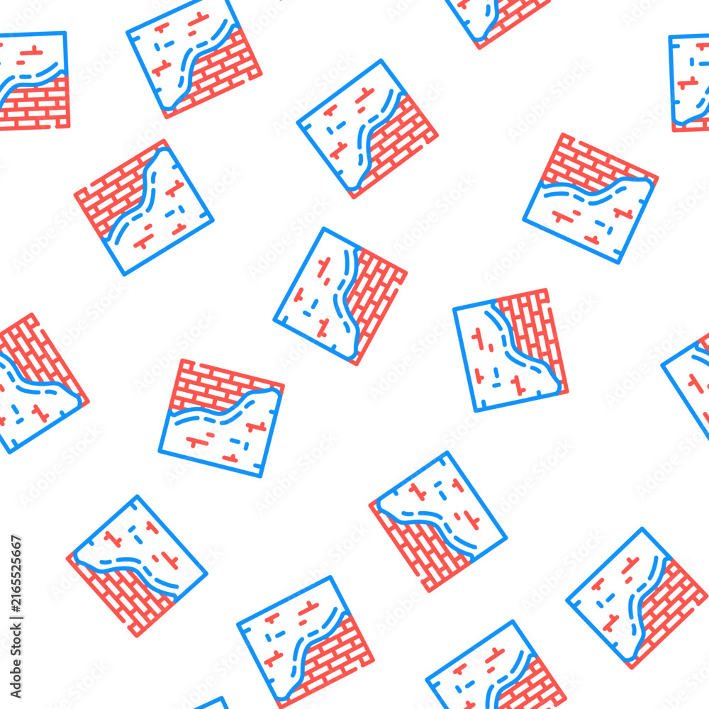 Fototapeta premium design wall vector seamless pattern design wall sign illustration