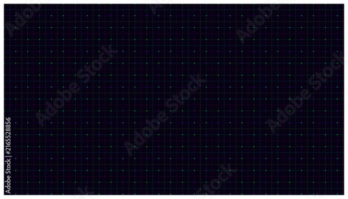 Dark neon green and purple cyber grid background with luminous point markers for gaming and sci-fi visuals.