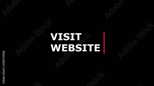 Visit website text animation for digital marketing
