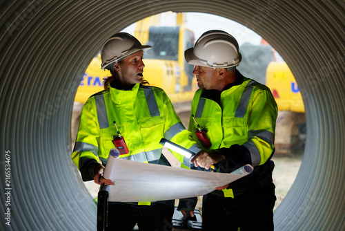 Industrial engineers who inspect large utility pipes inside or in tunnels used for water systems.
