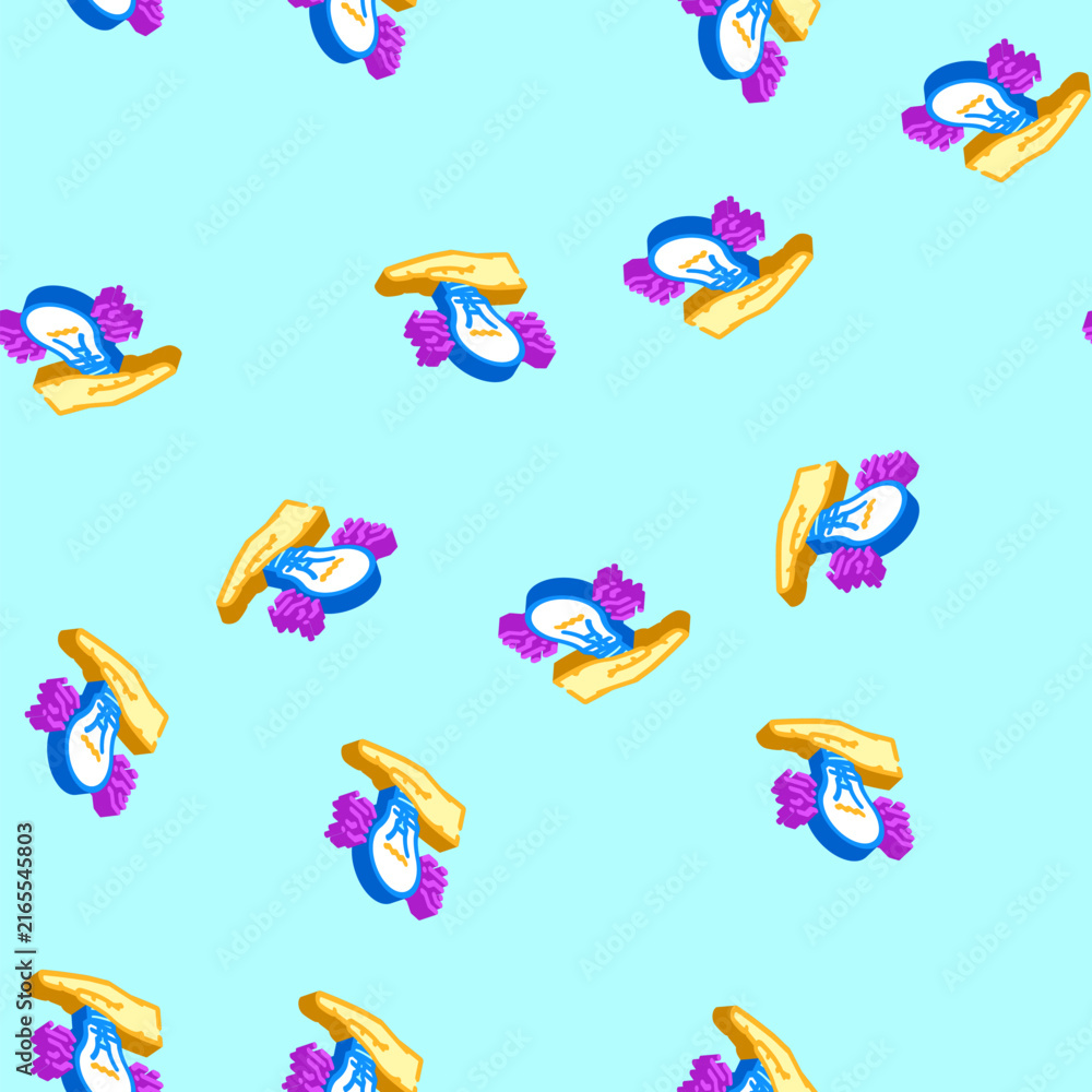 Obraz premium innovation success life isometric seamless pattern. innovation success life sign illustration