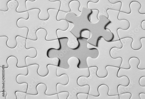 Gray puzzle piece