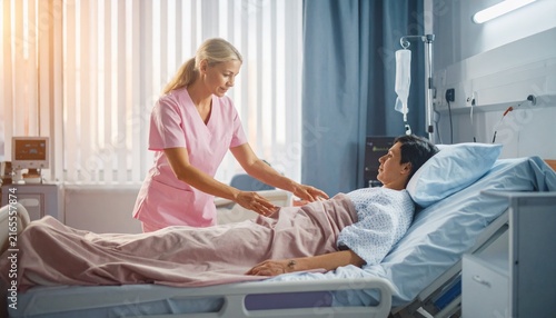 Healthcare solidarity in hospital corridor