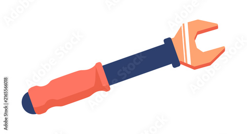 Bright Orange And Blue Plastic Water Gun Toy.
