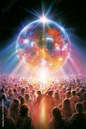 Cosmic Disco Celebration – Dancing Under the Stars