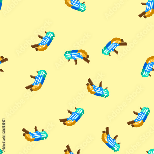 Bild auf Leinwand traffic flow highway road isometric seamless pattern