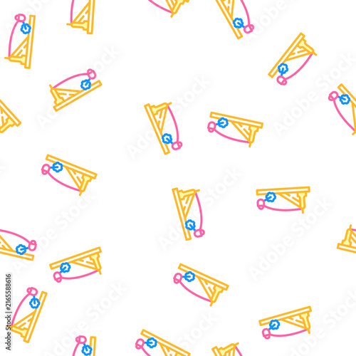 Obraz na płótnie einarm antique weapon machine vector seamless pattern einarm antique weapon mach