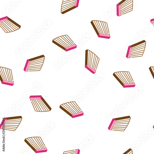 Photography box pleat skirt isometric seamless pattern