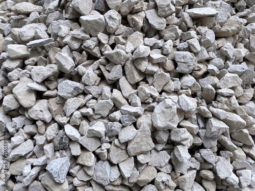 Crushed stone gravel texture background
