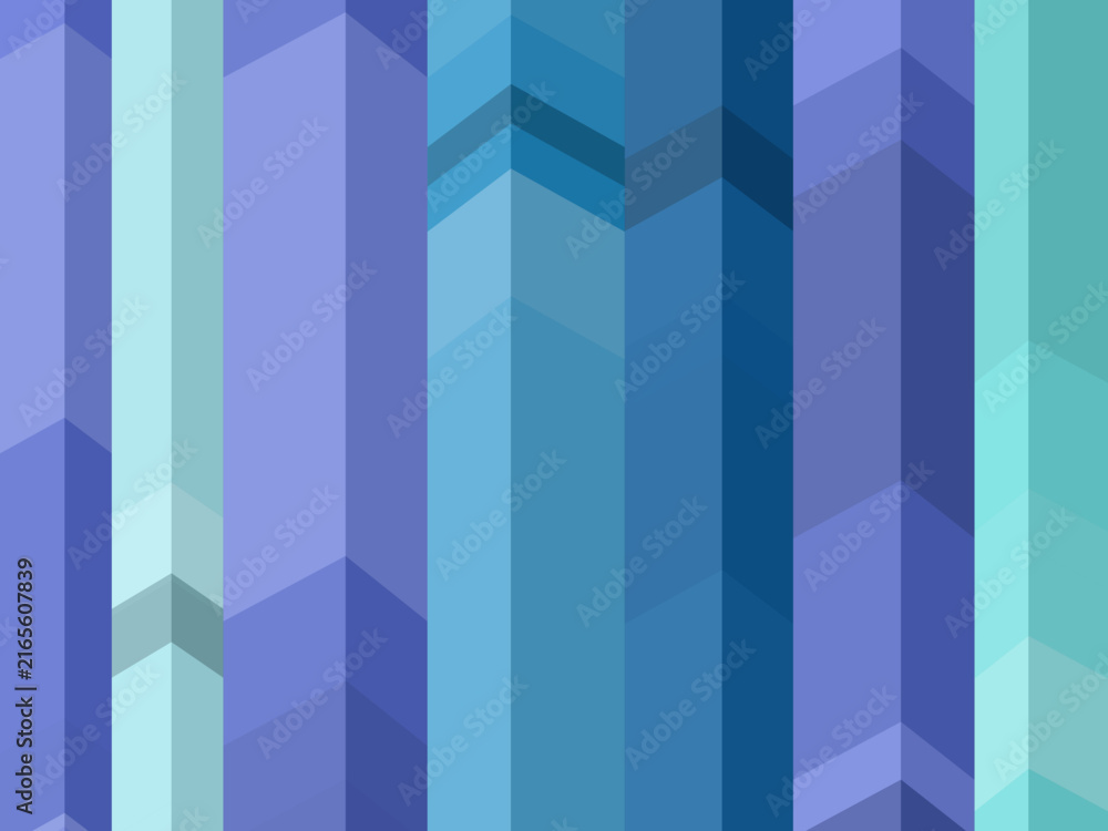 Fototapeta premium Vertical Prism Facet Stripes Abstract Cold Design