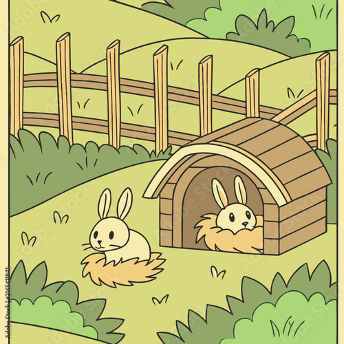 animals in the garden