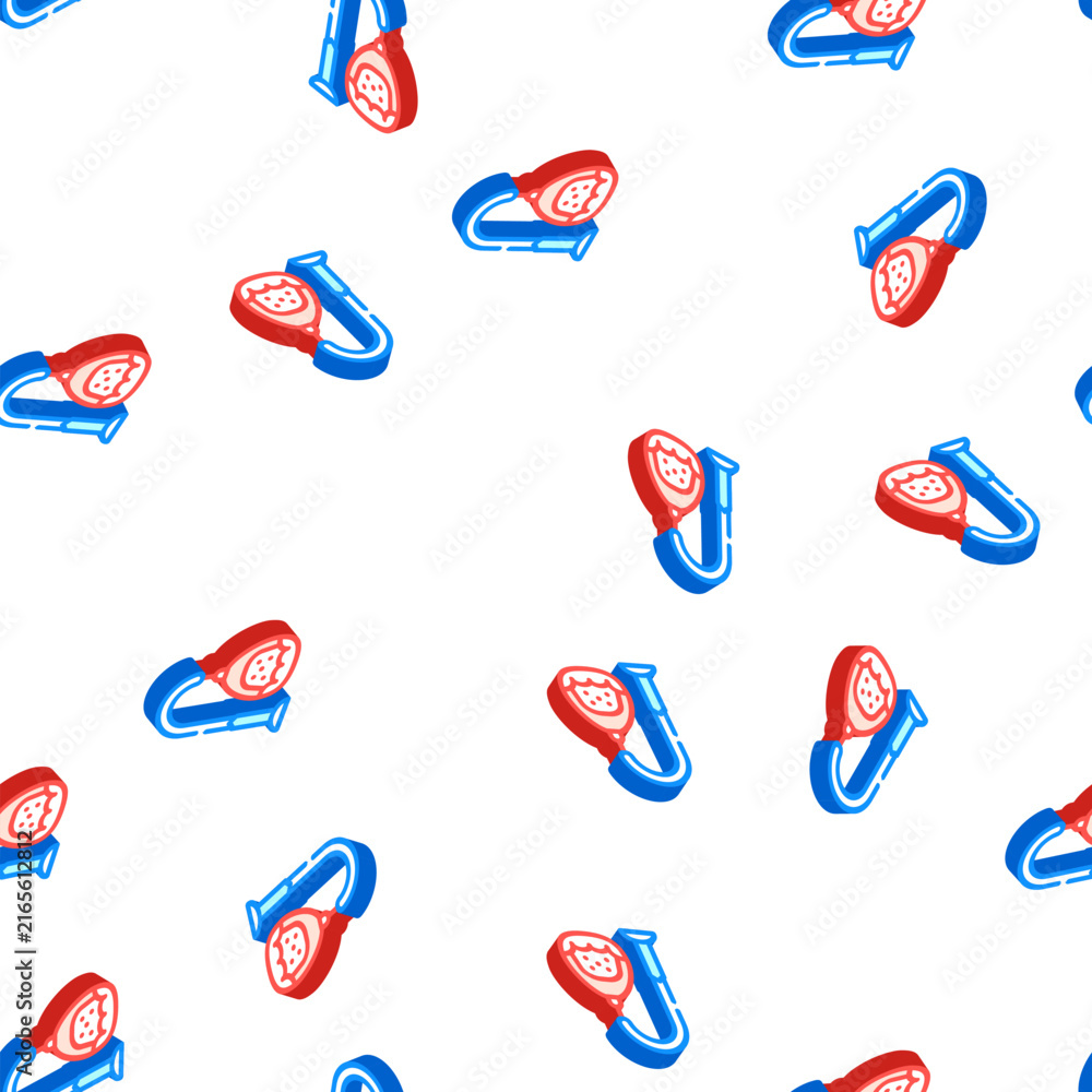 Fototapeta premium hanging chair design furniture isometric seamless pattern. hanging chair design furniture sign illustration