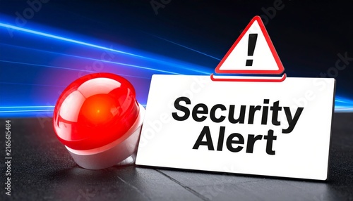 cyber security alert interface concept